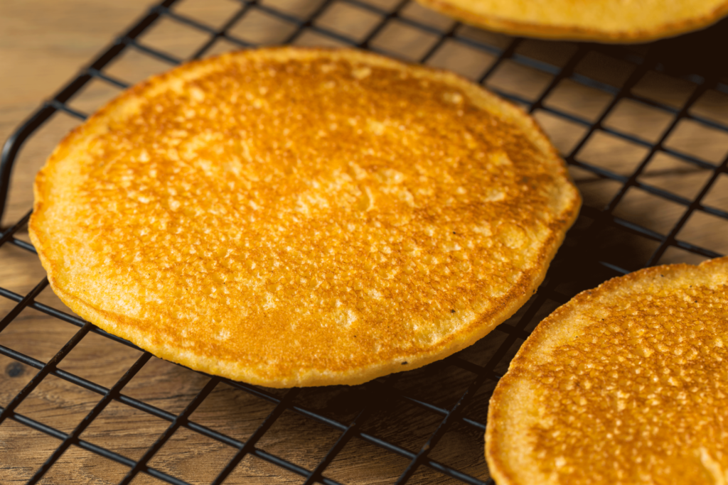 Southern Hoe Cakes with 100 Freshly Milled Corn Grains and Grit